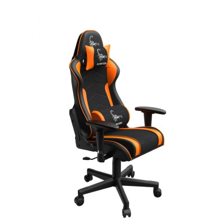Gembird herná stolička Scorpion čierna/oranžová