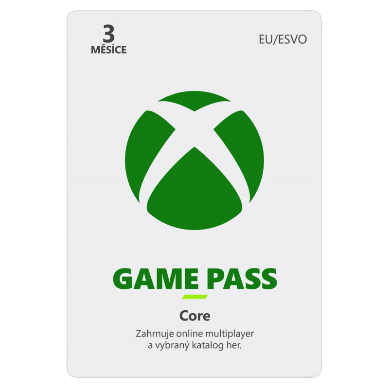 ESD XBOX - Game Pass Core - predplatné na 3 mesiace (EuroZone)