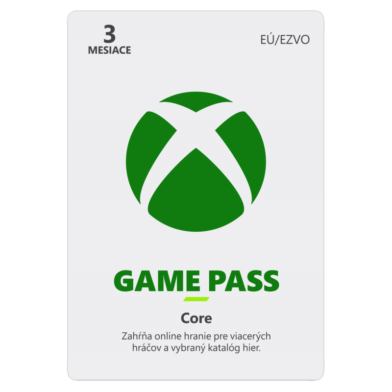 ESD XBOX - Game Pass Core - predplatné na 3 mesiace (EuroZone)