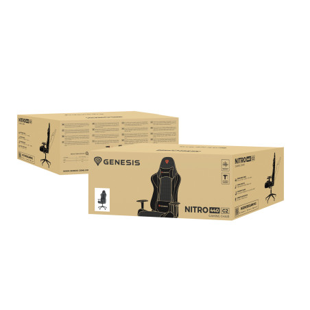 Herné kreslo Genesis NITRO 440 G2 MESH, čierne