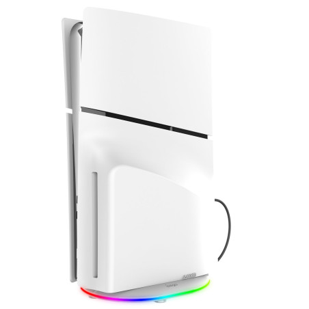 iPega P5S035SA Vertikálny Stojan (2xUSB-A) s RGB pre PS5 Slim/PS5 Pro White