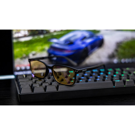 EVOLVEO BlueBlock60, PC okuliare, blokácia modrého svetla 60%, nedioptrické, čierne