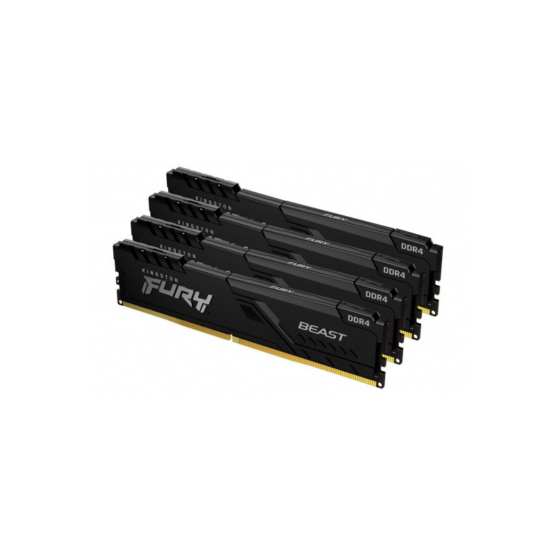 Kingston FURY Beast/DDR4/32GB/3200MHz/CL16/4x8GB/Black