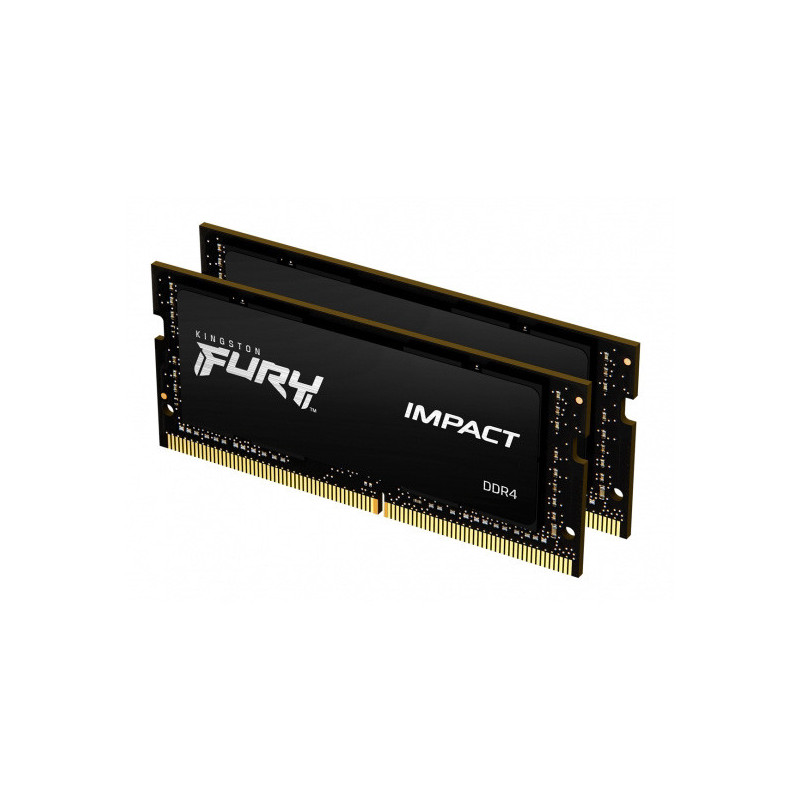 Kingston FURY Impact/SO-DIMM DDR4/64GB/3200MHz/CL20/2x32GB/Black