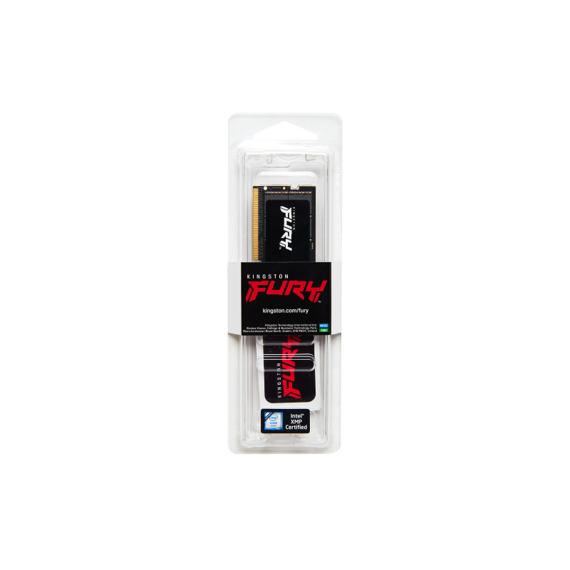 Kingston FURY Impact/SO-DIMM DDR5/8GB/4800MHz/CL38/1x8GB/Black