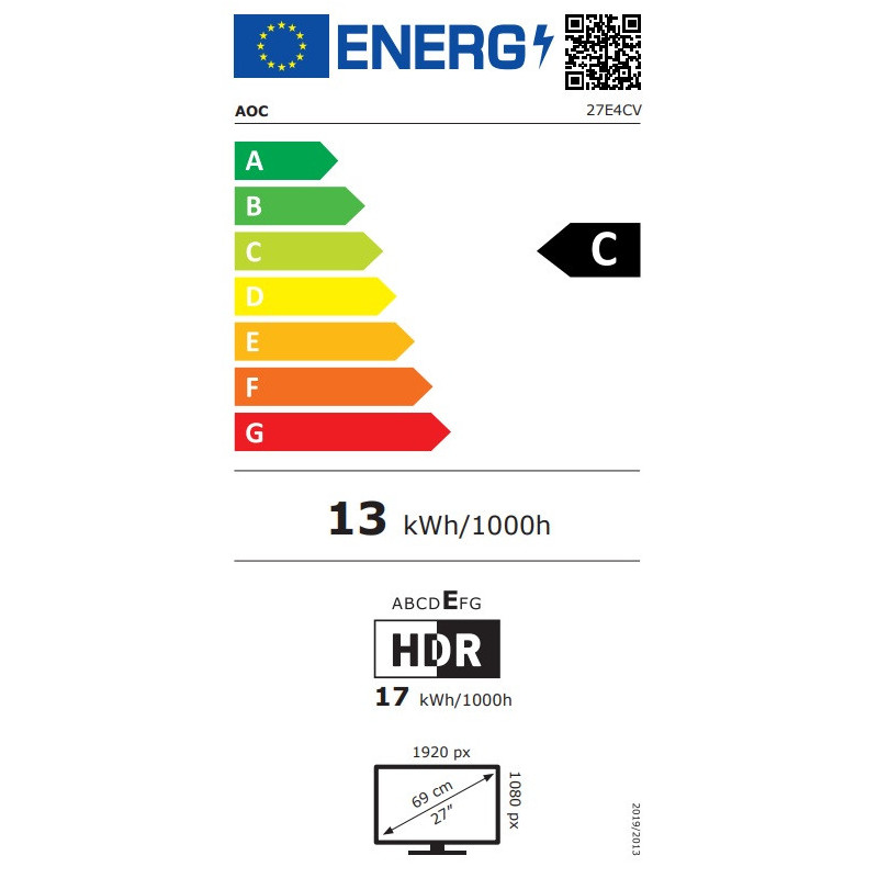 27" LED AOC 27E4CV