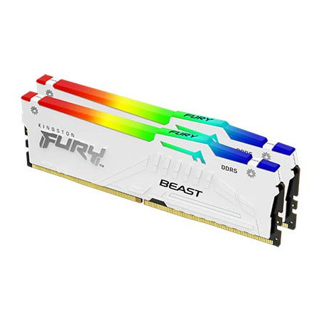 Kingston FURY Beast White/DDR5/64GB/5600MHz/CL40/2x32GB/RGB/White