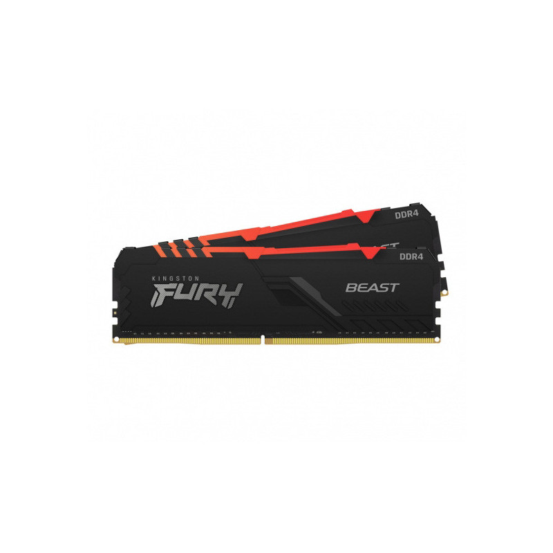 Kingston FURY Beast/DDR4/32GB/3200MHz/CL16/2x16GB/RGB/Black