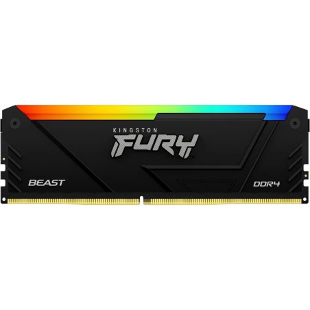 Kingston FURY Beast/DDR4/128GB/3200MHz/CL16/4x32GB/RGB/Black