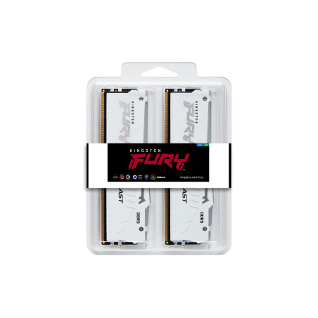 Kingston FURY Beast EXPO/DDR5/32GB/6800MHz/CL34/2x16GB/RGB/White