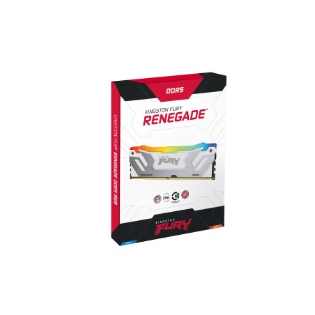 Kingston FURY Renegade/DDR5/24/8000MHz/CL38/1x24GB/RGB/White