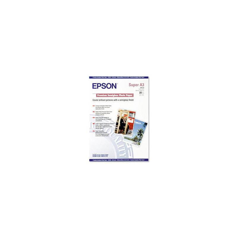 EPSON A3+, Premium Semigloss Photo Paper (20listov)