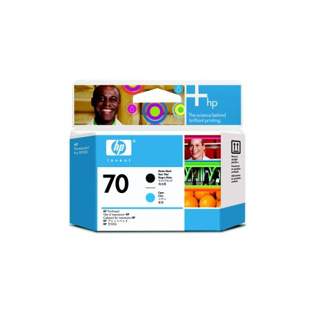 HP no 70 čierna a azúrová tlačová hlava, C9404A