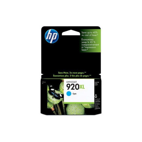 HP 920 XL - azúrová atramentová kazeta, CD972AE