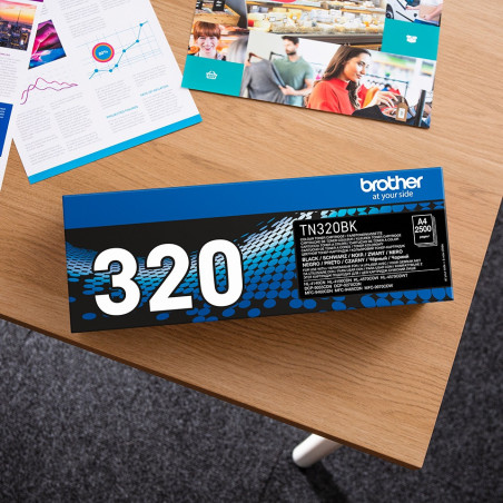 Brother TN-320BK, toner čierny, 2 500 str.