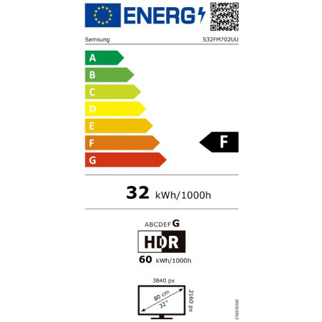 Samsung Smart Monitor/M70F/32"/VA/4K UHD/60Hz/4ms/Čierna/2R