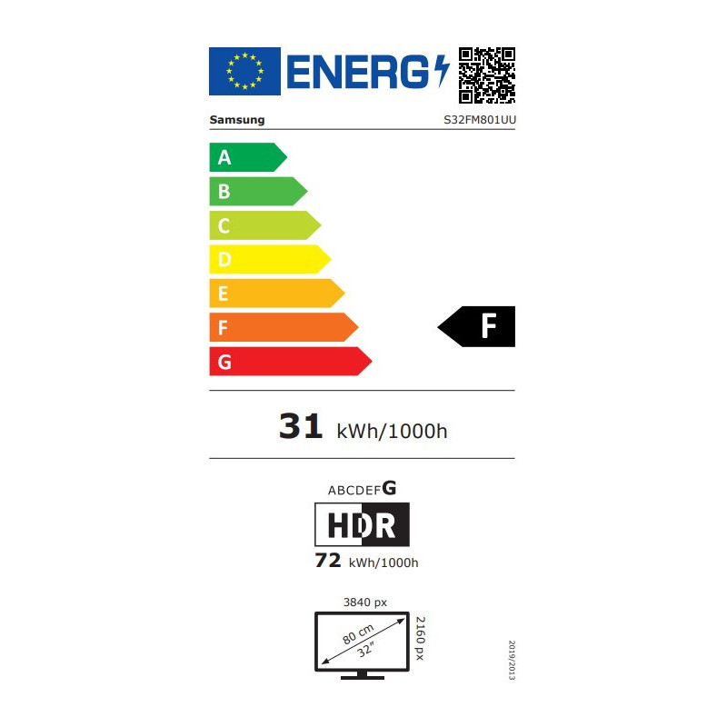 Samsung Smart Monitor/M80F/32"/VA/4K UHD/60Hz/4ms/Biela/2R
