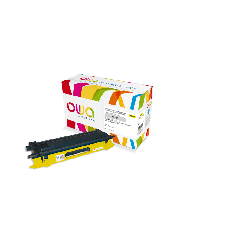 OWA Armor toner kompatibilný s Brother TN-135Y, 4000st, žltá/yellow
