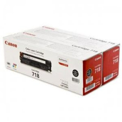 Canon toner CRG-718BK, čierny - 2 pack
