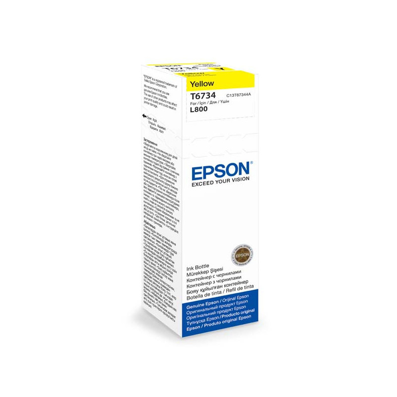 Epson T6734 Yellow ink 70ml pre L800
