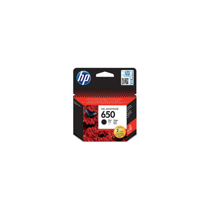 HP 650 čierna atramentová kazeta, CZ101AE