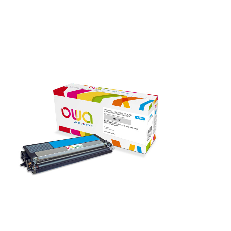 OWA Armor toner kompatibilný s Brother TN-320C, 1500st, modrá/cyan