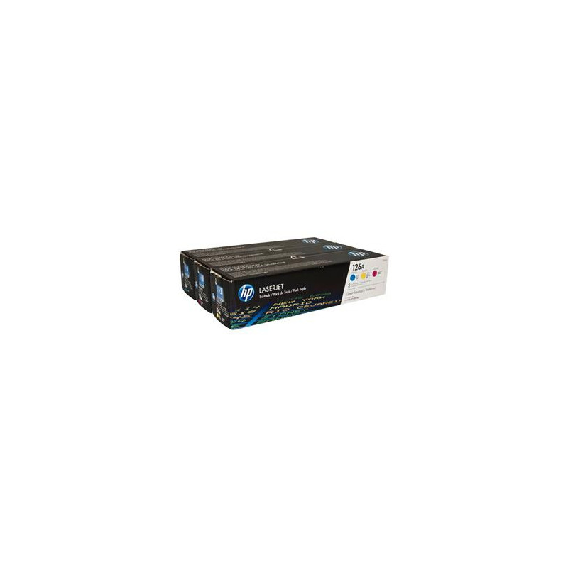 HP 126A trojbalenie - azúrová, purpurová, žltá
