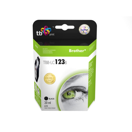 Ink.kazeta kompatibilná s Brother LC123BK 100% new