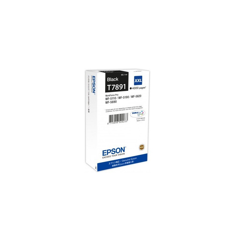 WF-5xxx Series Ink Cartridge XXL Black T7891