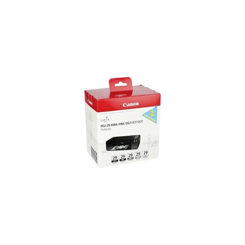 Canon PGI-29 MBK/PBK/DGY/GY/LGY/CO Multi pack