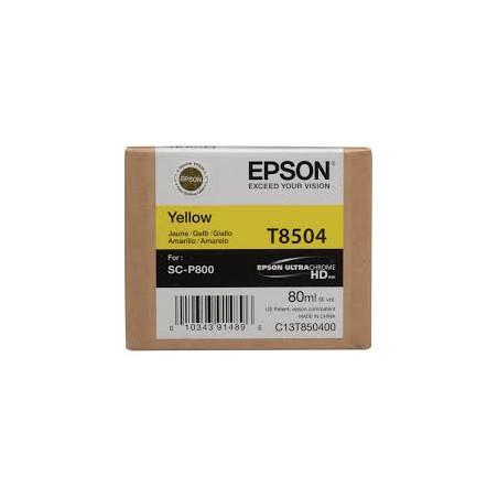 Epson Singlepack Photo Yellow T850400 UltraChrome HD ink 80ml