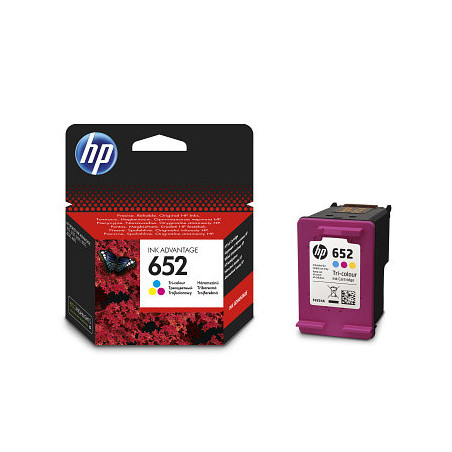 HP 652 3farebná ink kazeta, F6V24AE
