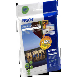 EPSON Premium Semigloss Photo Paper, 100x150 mm, 50x