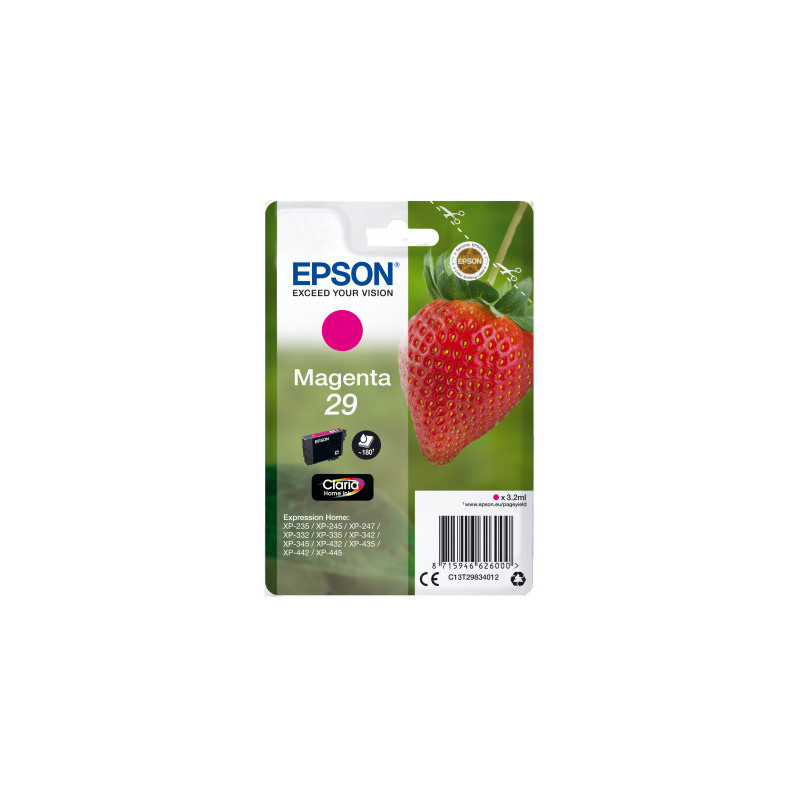 EPSON Singlepack Magenta 29 Claria Home Ink