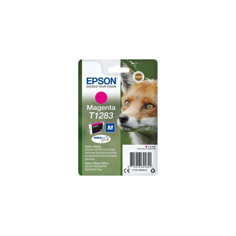 Epson Singlepack Magenta T1283 DURABrite Ultra Ink