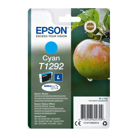 Epson Singlepack Cyan T1292 DURABrite Ultra Ink