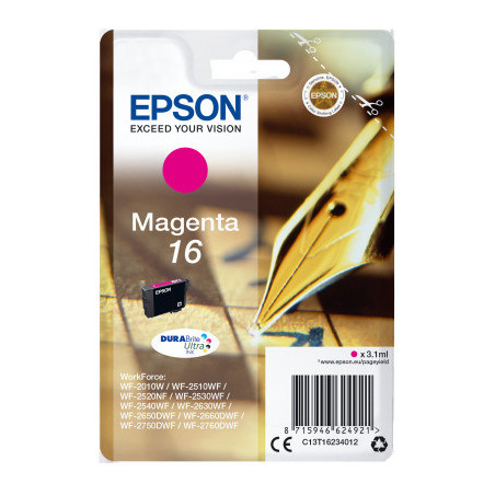 Epson Singlepack Magenta 16 DURABrite Ultra Ink