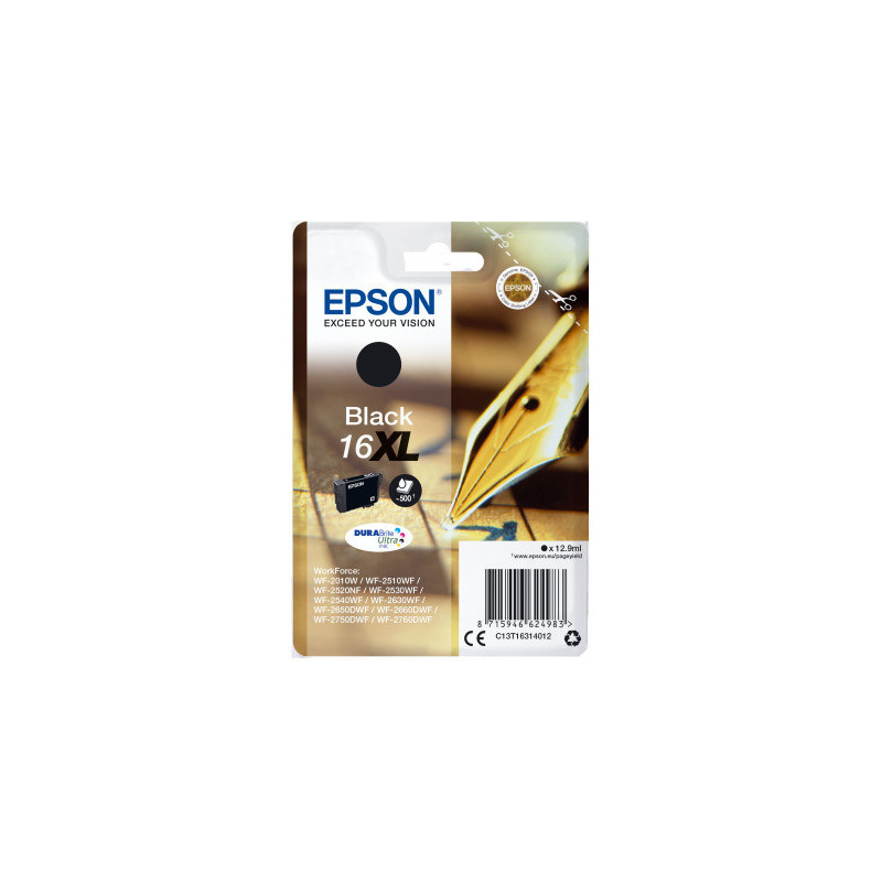 Epson Singlepack Black 16XL DURABrite Ultra Ink
