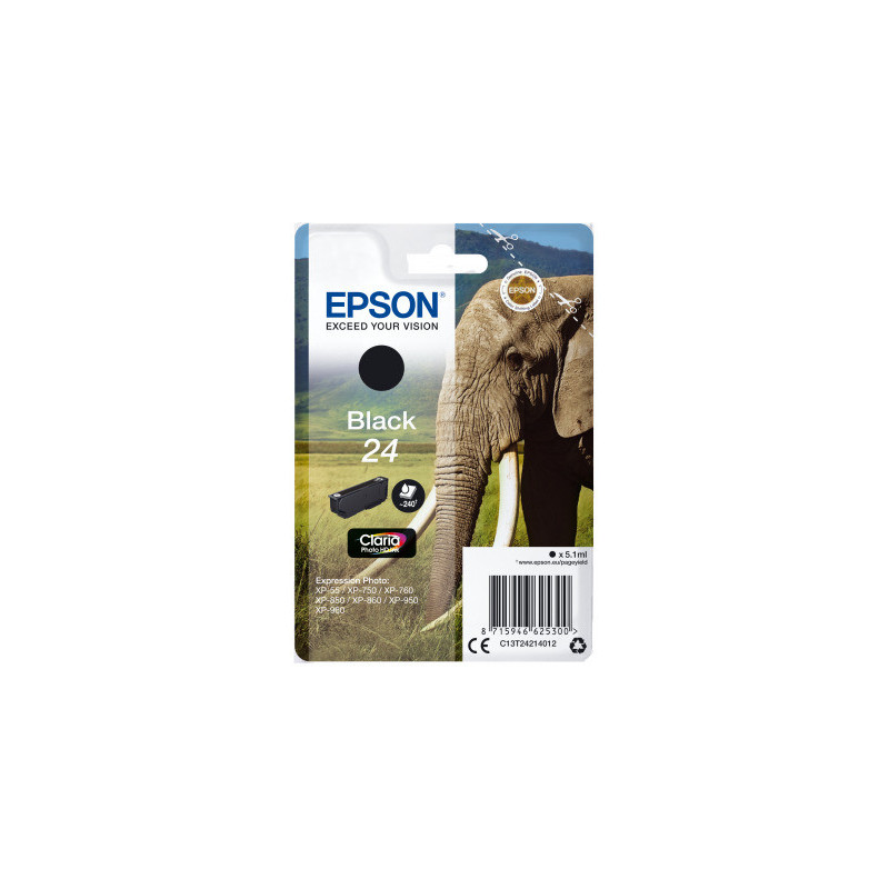 Epson Singlepack Black 24 Claria Photo HD Ink