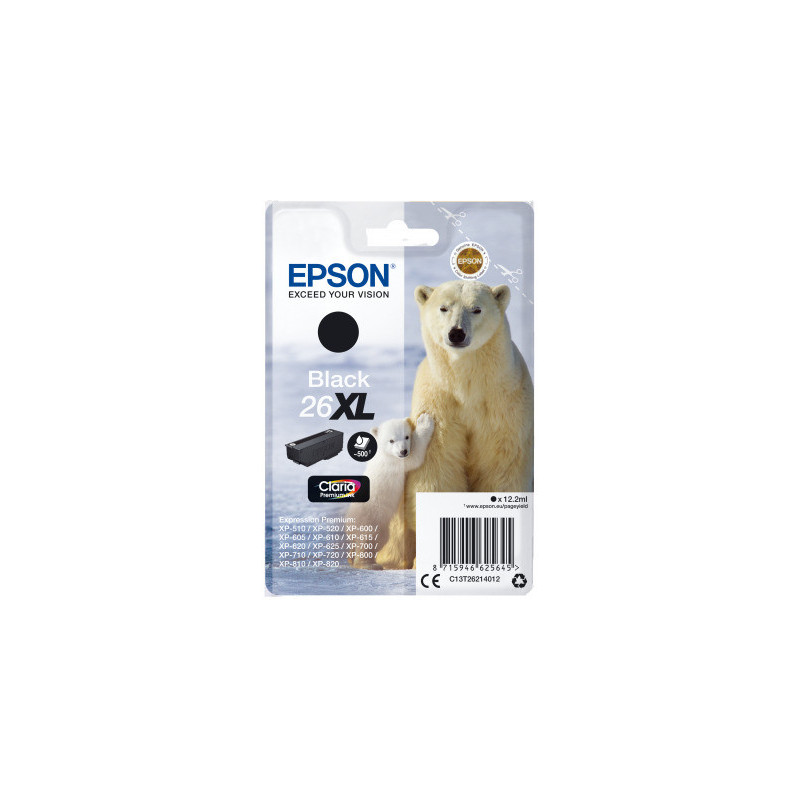 Epson Singlepack Black 26XL Claria Premium Ink