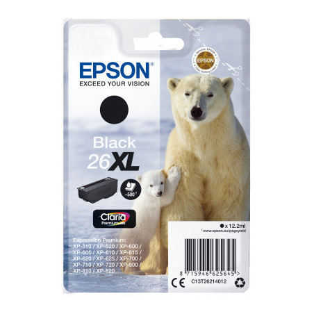 Epson Singlepack Black 26XL Claria Premium Ink