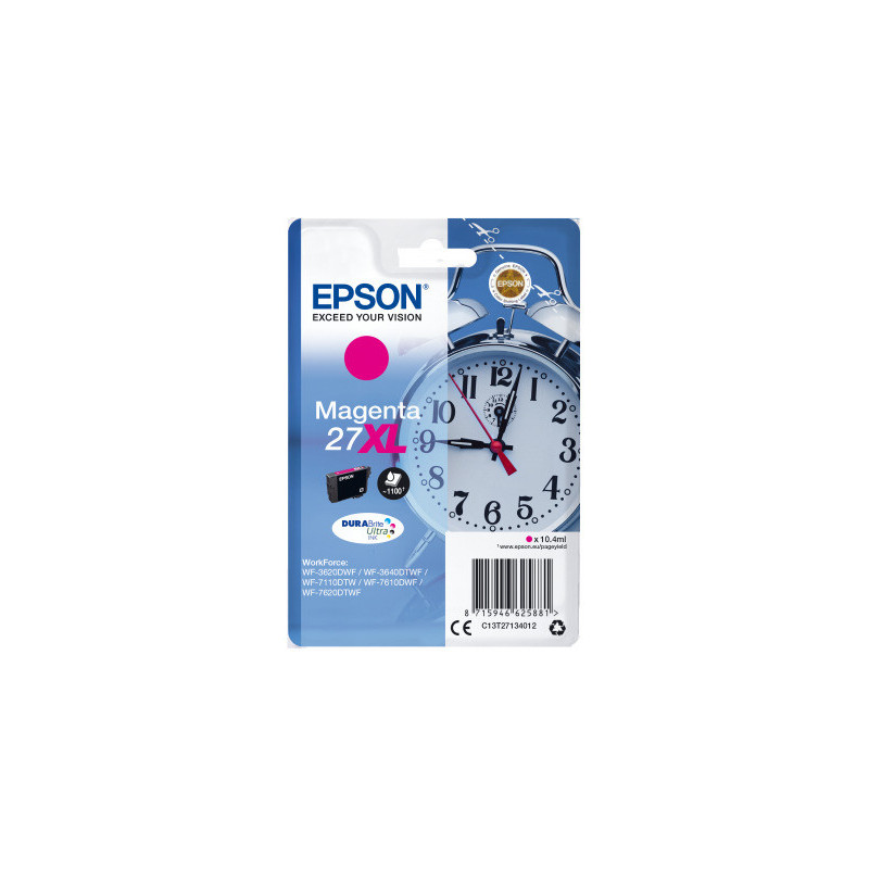 Epson Singlepack Magenta 27XL DURABrite Ultra Ink