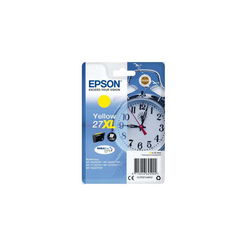 Epson Singlepack Yellow 27XL DURABrite Ultra Ink