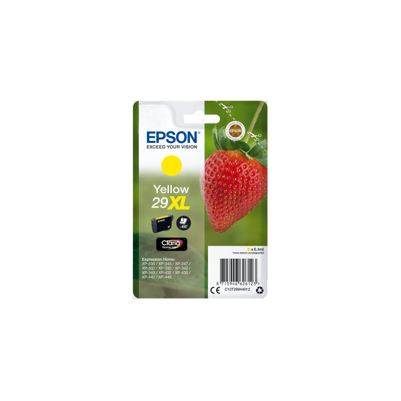 Epson Singlepack Yellow 29XL Claria Home Ink