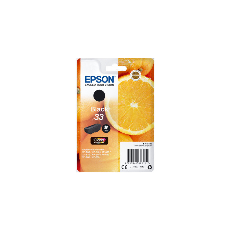 Epson Singlepack Black 33 Claria Premium Ink