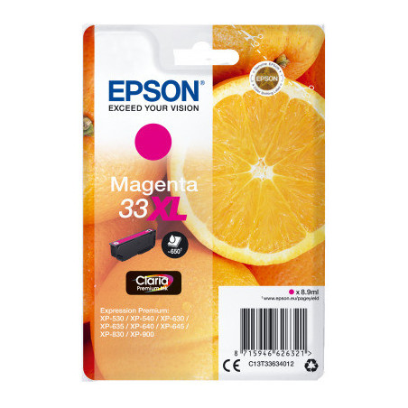 Epson Singlepack Magenta 33XL Claria Premium Ink