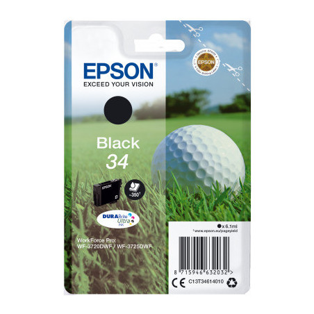Epson Singlepack Black 34 DURABrite Ultra Ink