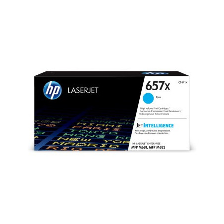 HP 657X High Yield azúrová LJ Cartridge, CF471X