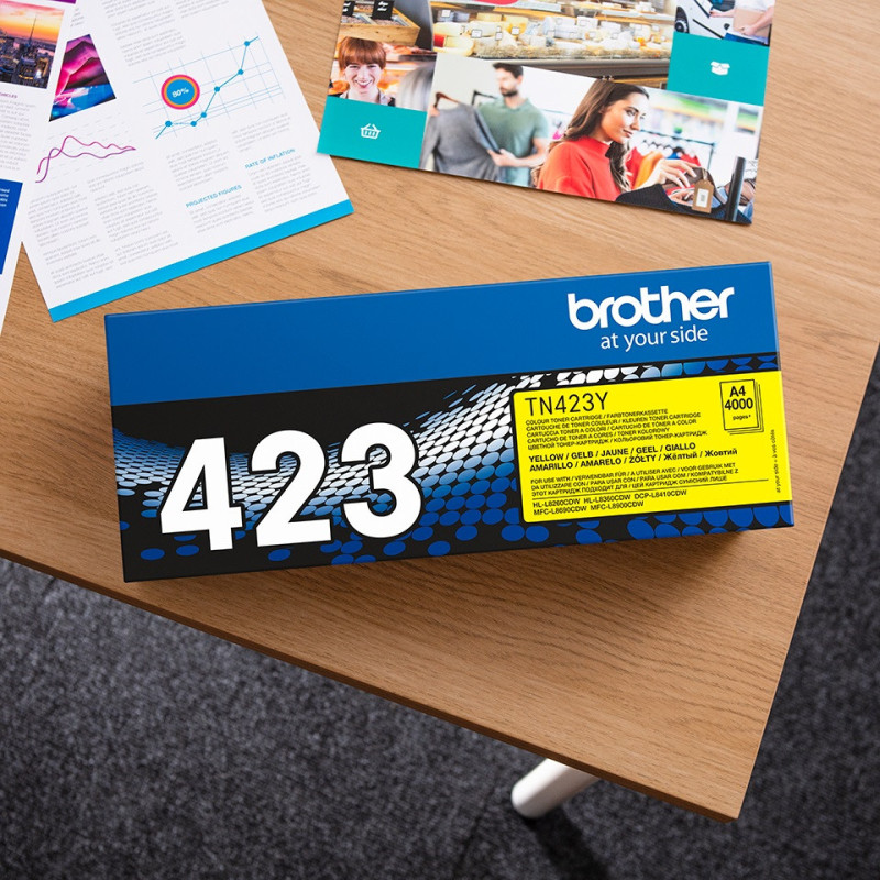 Brother TN-423Y, toner žltá, 4 000 str.