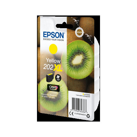 EPSON singlepack,Yellow 202XL,Premium Ink,XL